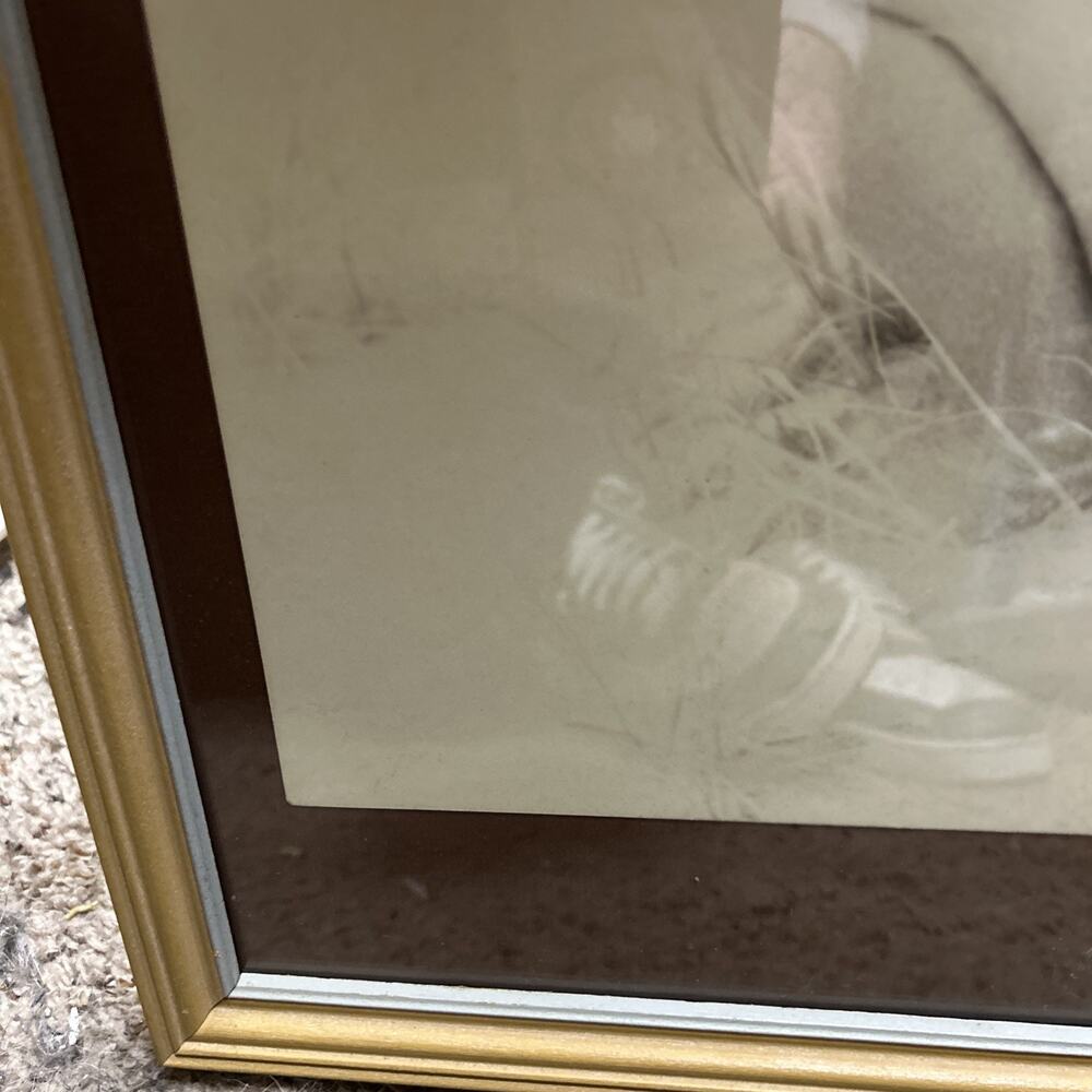 Vintage graphite/pencil Study Drawing Nude Female Pose Matted Framed - Picture 8 of 9